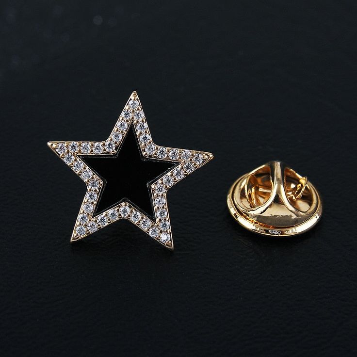 Star Shape Diamond Brooch – Handcrafted | 22 Carat Gold Plated & 925 Silver Plated