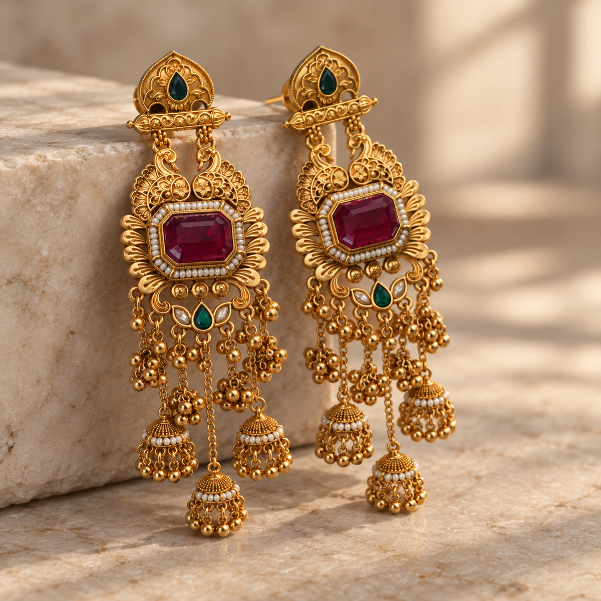 Empiress earrings jhumka | AuraZ