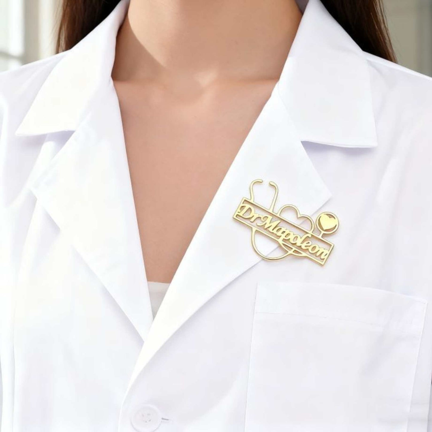 Exclusive DR Brooch with Custom Name – A Symbol of Elegance