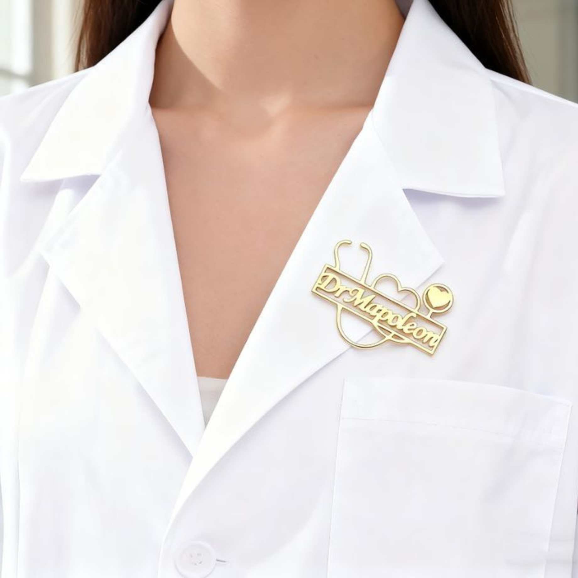 Exclusive DR Brooch with Custom Name – A Symbol of Elegance