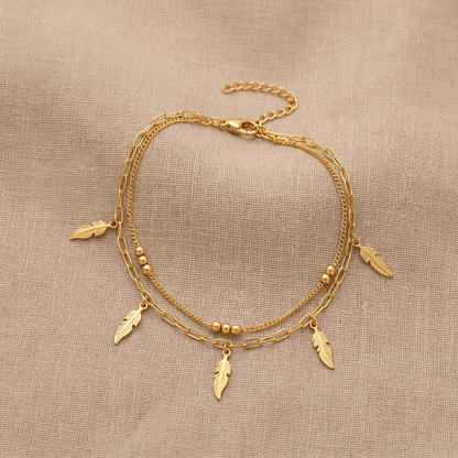 Charm Drop Anklet Style B by AuraZ - alternate view