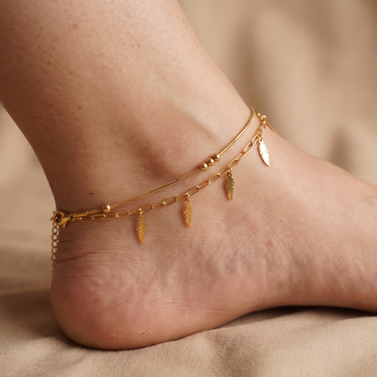 Charm Drop Anklet Style B by AuraZ