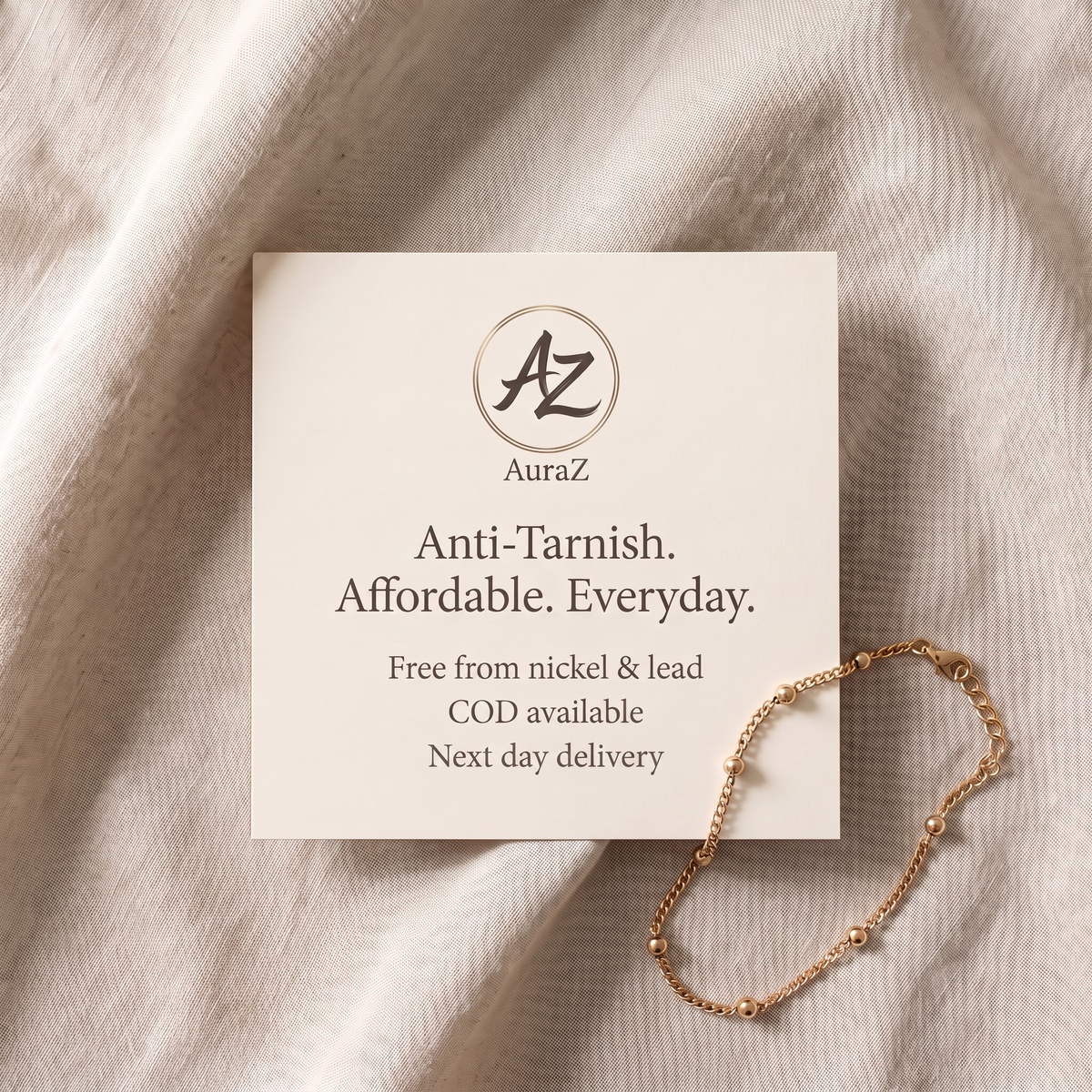 Charm Drop Anklet Style B by AuraZ - additional view