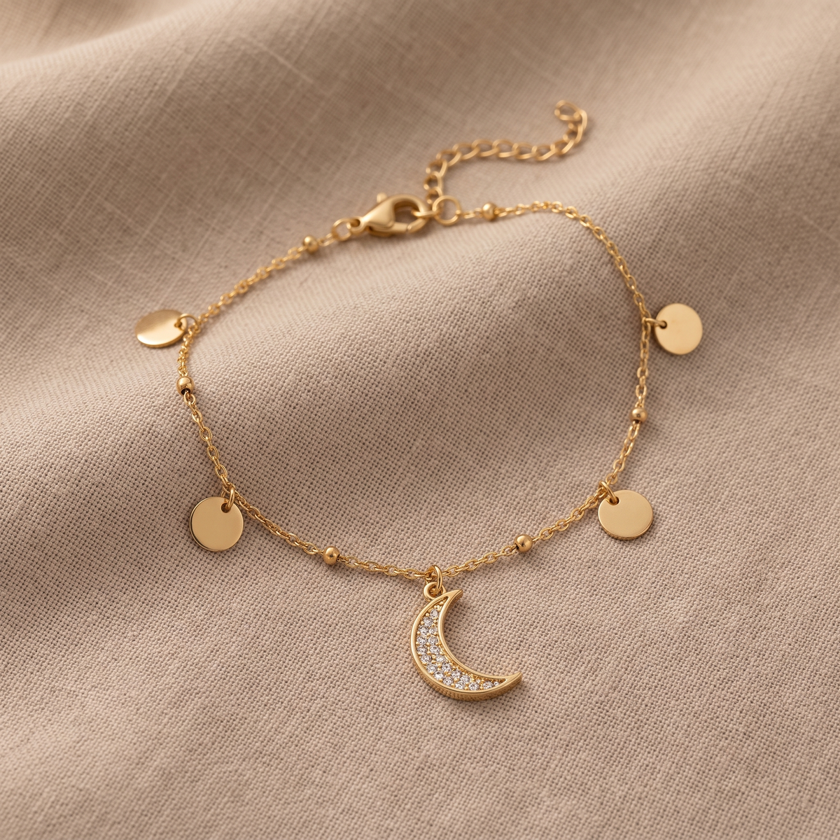 Layered Chain Anklet by AuraZ - alternate view