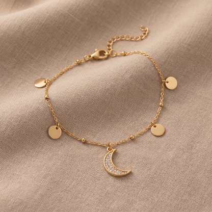 Layered Chain Anklet by AuraZ - alternate view