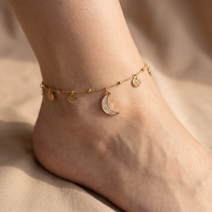 Layered Chain Anklet by AuraZ