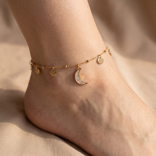 Layered Chain Anklet by AuraZ