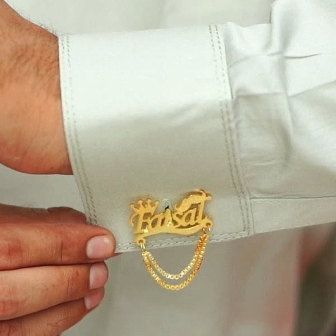 "Stylish & Fun: Mustache-Themed Custom Cufflinks for Weddings"