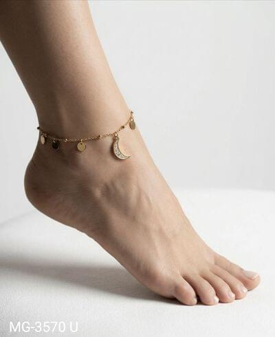 Layered Chain Anklet by AuraZ
