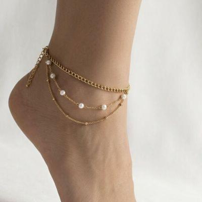 Beaded Charm Anklet Style B by AuraZ