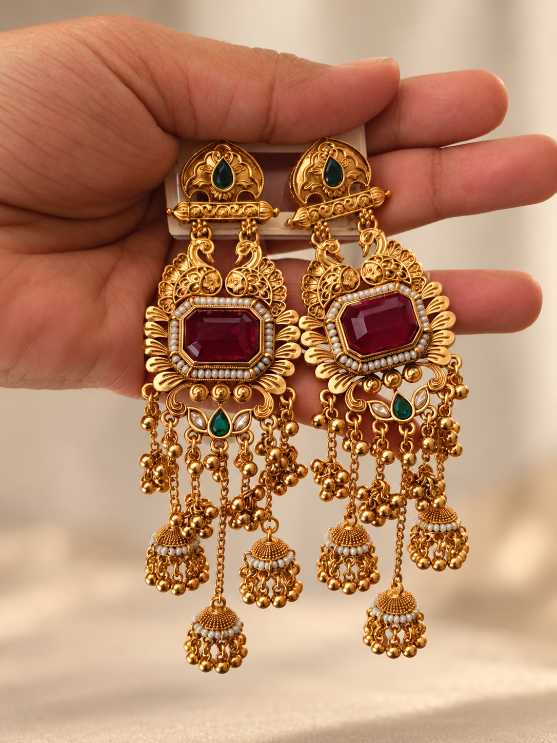 Empiress earrings jhumka | AuraZ