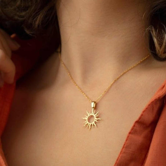 Suraj Sun Locket – 22K Gold Plated & 925 Silver Plated | Spiritual Energy Pendant for Power & Positivity