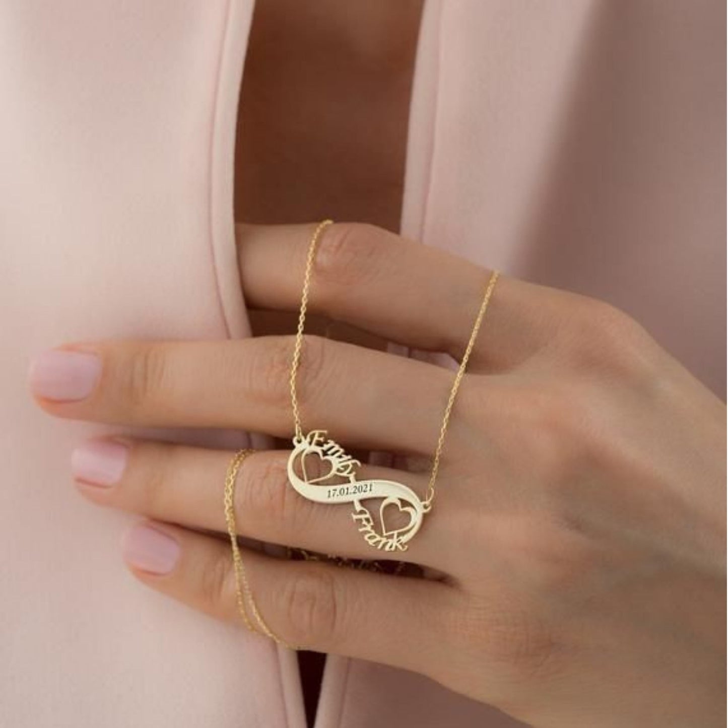 Forever Infinite – Custom Double Name Infinity Necklace