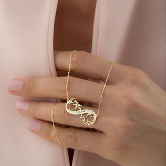 Forever Infinite – Custom Double Name Infinity Necklace